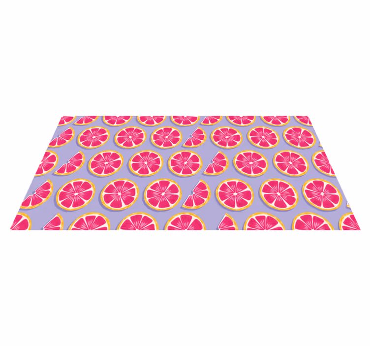 Citrusschijfjes concept vinyl tapijt keuken - TenStickers