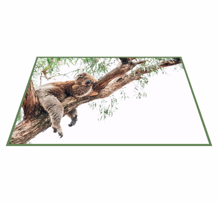 Koala boom scène dieren vinyl tapijt - TenStickers