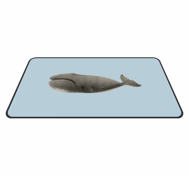 Walvis silhouet ontwerp dieren vinyl tapijt - TenStickers
