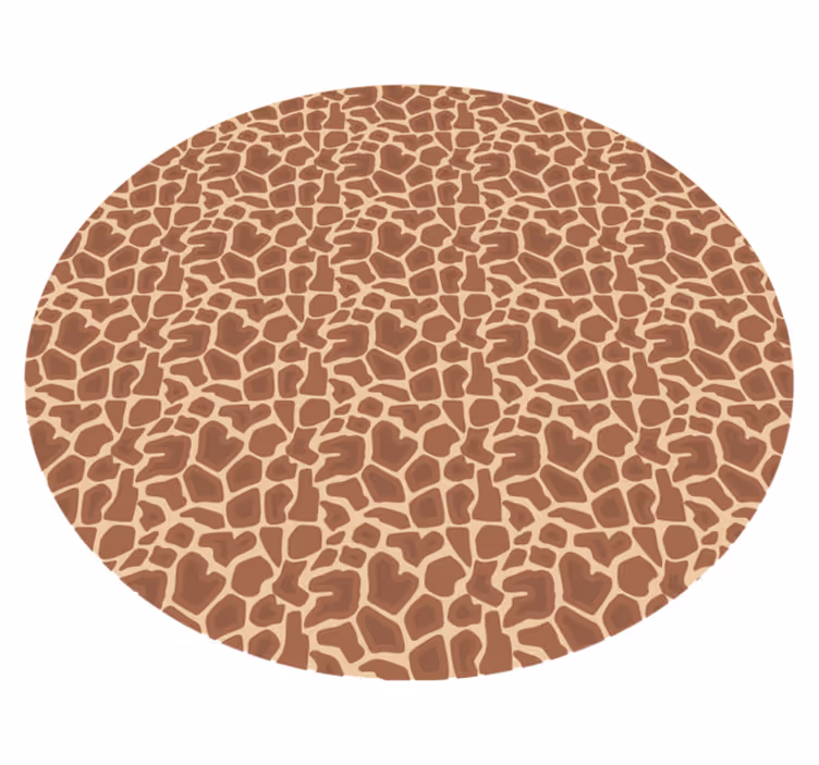 Giraffenpatroon vinyl vloerkleed dierenprint - TenStickers