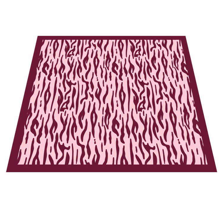 Felle dierenpatronen vinyl vloerkleed dierenprint - TenStickers