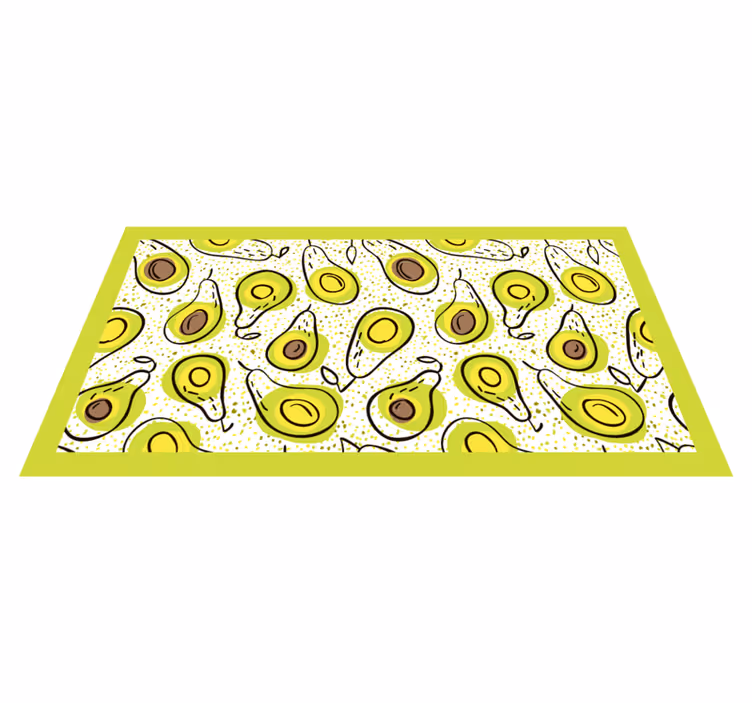 Avocado genot vinyl tapijt keuken - TenStickers