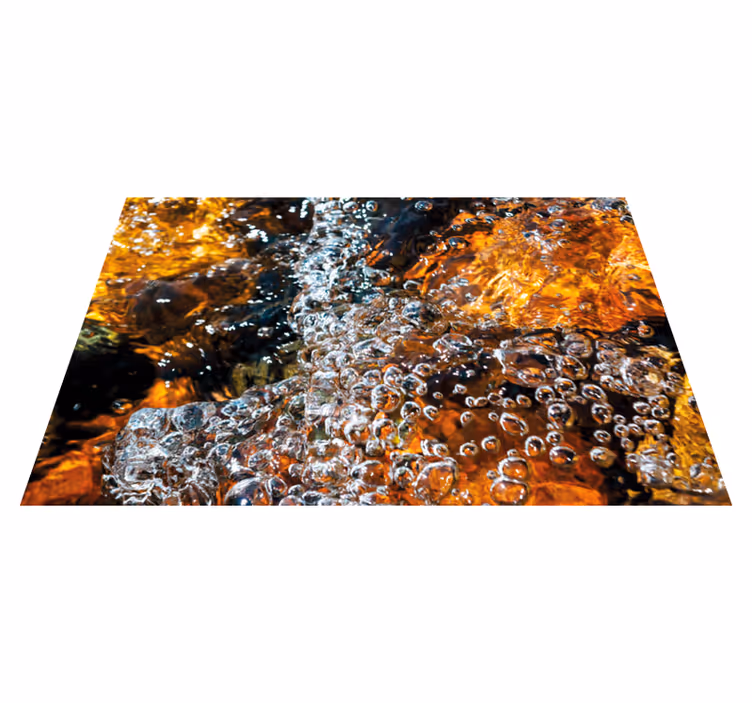 Borrelende waterstroom vinyl tapijt andere textuur - TenStickers
