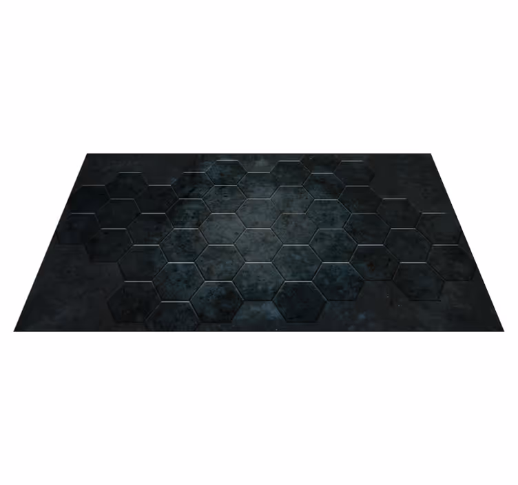 Hexagonaal patroon vinyl tapijt tegels - TenStickers