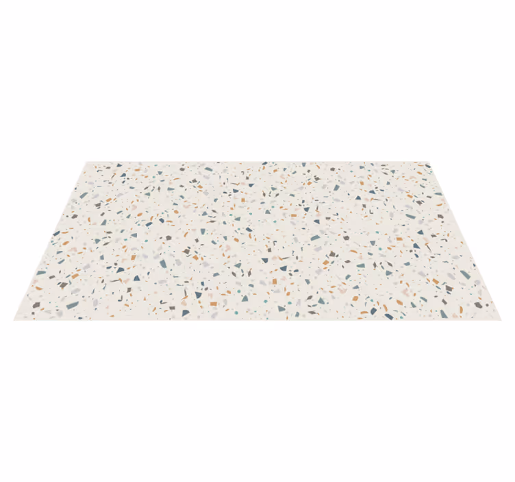 Beige terrazzo esthetiek vinyl tapijt keuken - TenStickers