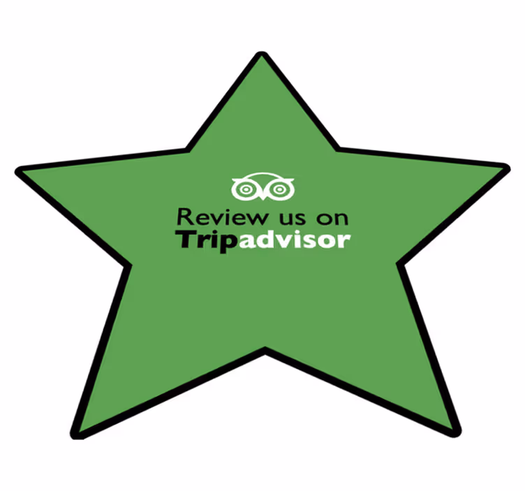 Beoordeel ons op tripadvisor vinyl tapijt zinnen en teksten - TenStickers