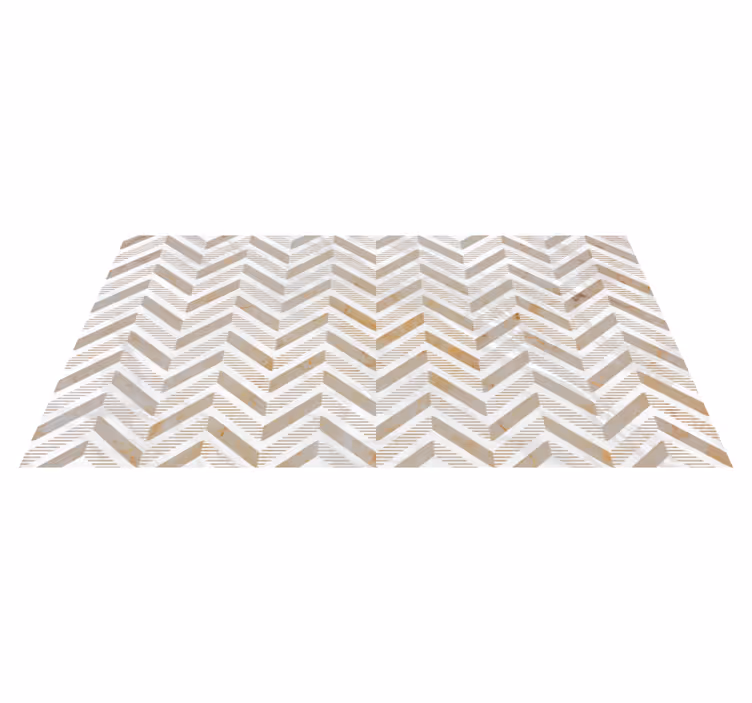 Stijlvolle chevron vinyl tapijt keuken - TenStickers