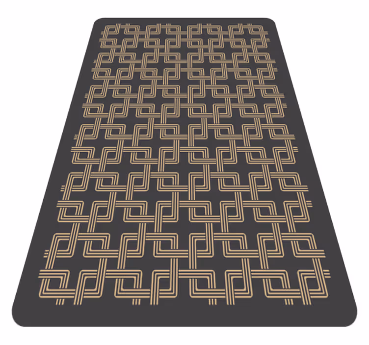 Elegante lijnpatronen vinyl tapijt mozaïek - TenStickers