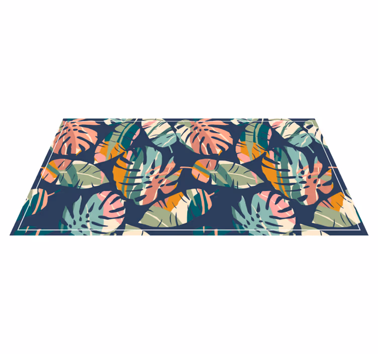 Tropisch bladconcept vinyl tapijt natuur - TenStickers