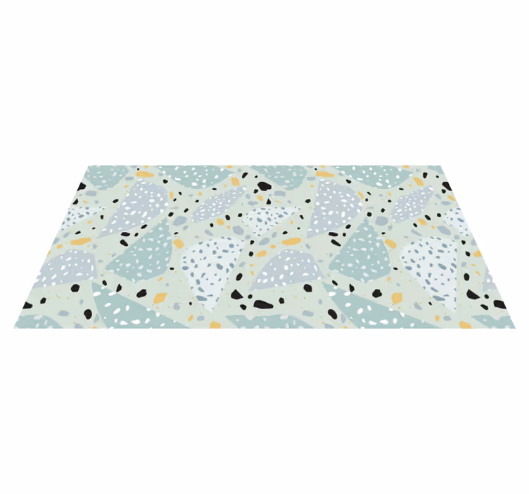 Abstracte kiezelvorm vinyl tapijt textuur - TenStickers