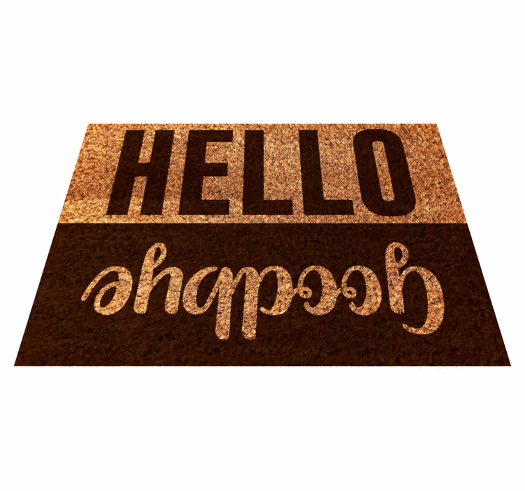 Hallo dag textuur Vinyl tapijt ontvangsthal - TenStickers