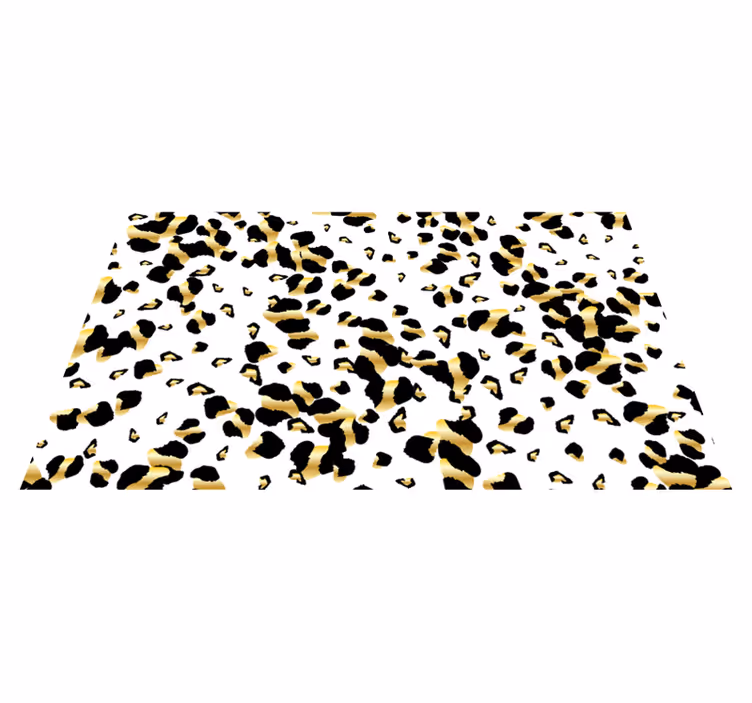 Luipaardpatroon elegantie vinyl vloerkleed dierenprint - TenStickers