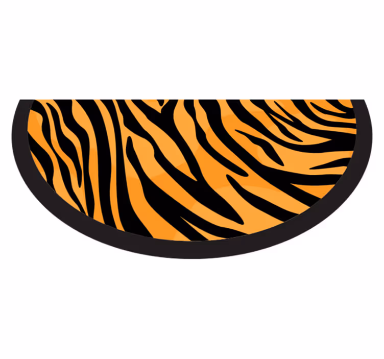 Tijgerstrepen ontwerp vinyl vloerkleed dierenprint - TenStickers