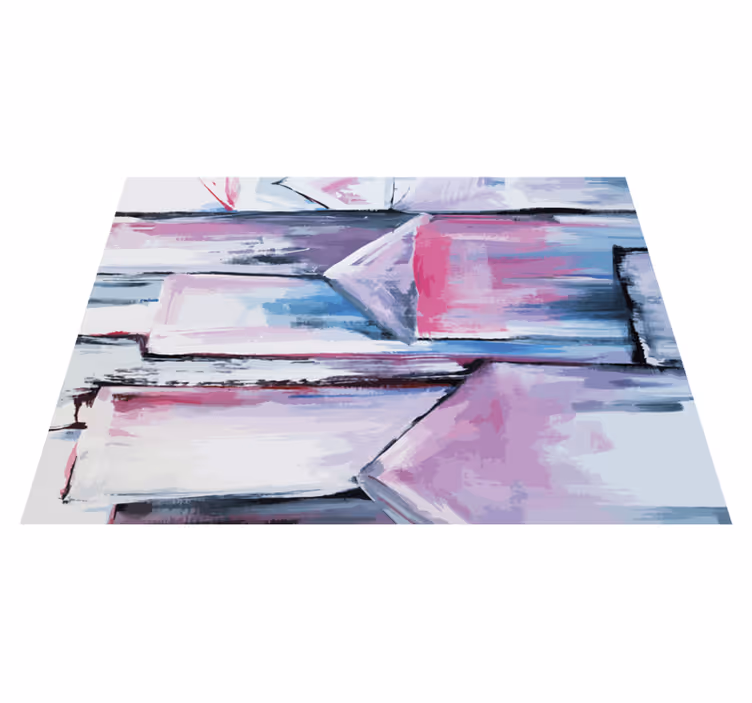 Abstracte kleurlagen vinyl tapijt andere textuur - TenStickers