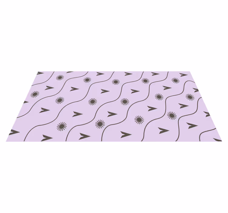 Golfpatroon vibratie vinyl tapijt modern - TenStickers