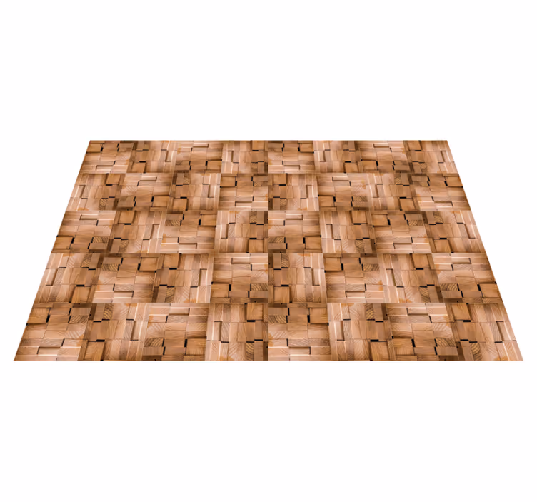 Natuurlijk textuurontwerp vinyl tapijt houtstructuur - TenStickers