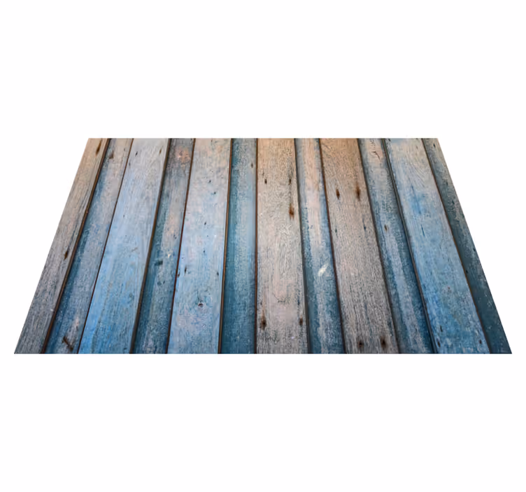 Verweerde planken vinyl tapijt houtstructuur - TenStickers