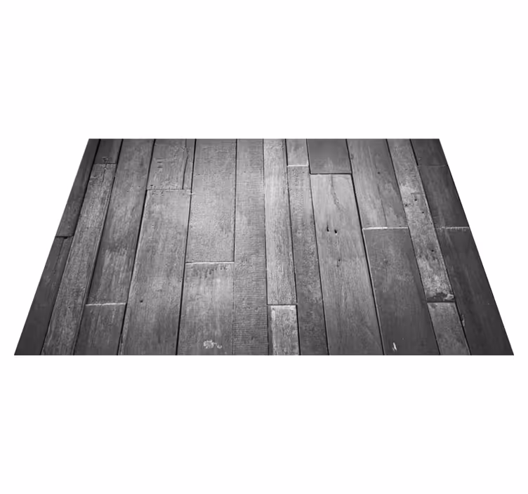 Moderne grijze afwerking vinyl tapijt houtstructuur - TenStickers