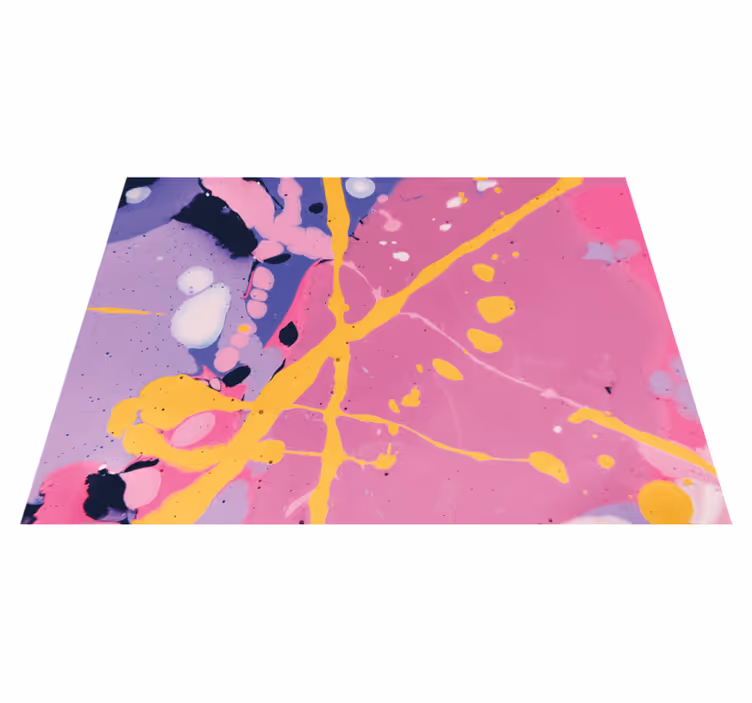 Kleurrijke abstracte spatten vinyl tapijt textuur - TenStickers