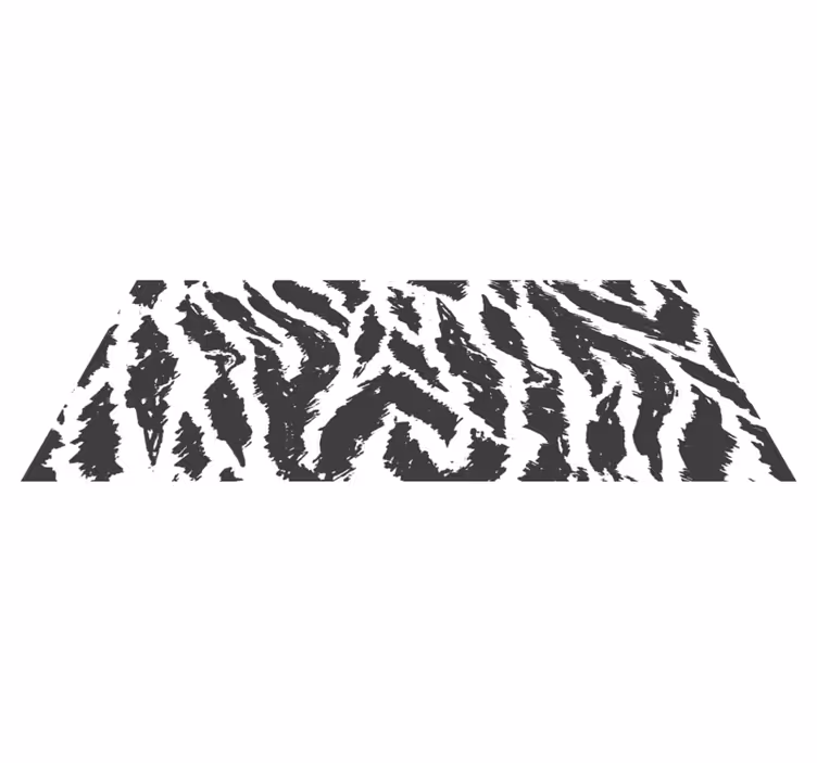 Zebrastrepen concept vinyl vloerkleed dierenprint - TenStickers