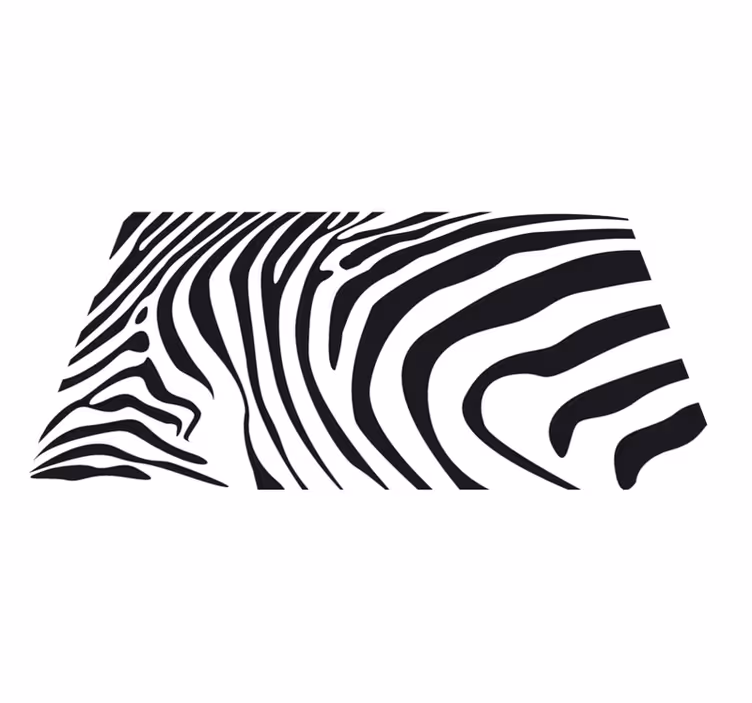 Vinyl vloerkleed dierenprint zebra lijnen - TenStickers