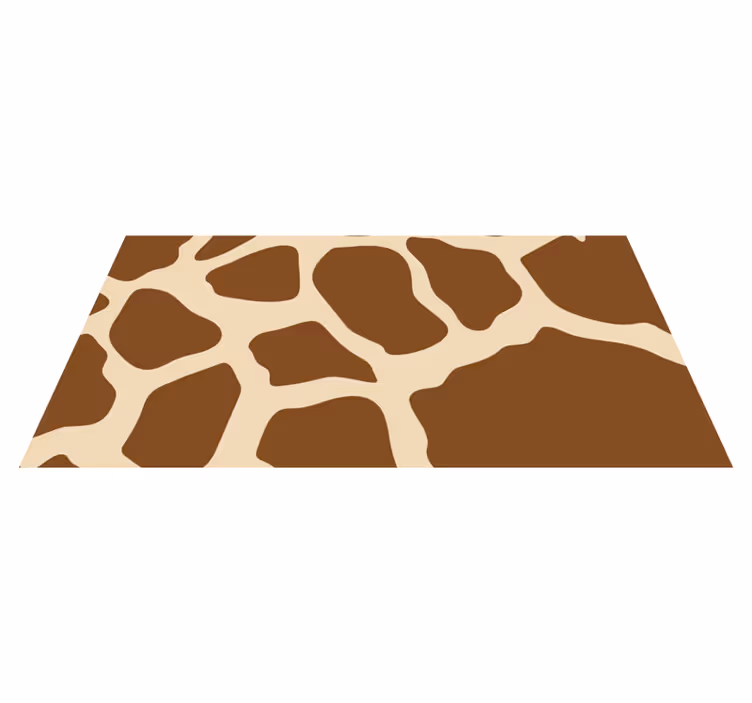 Giraffe patroon stijl vinyl vloerkleed dierenprint - TenStickers