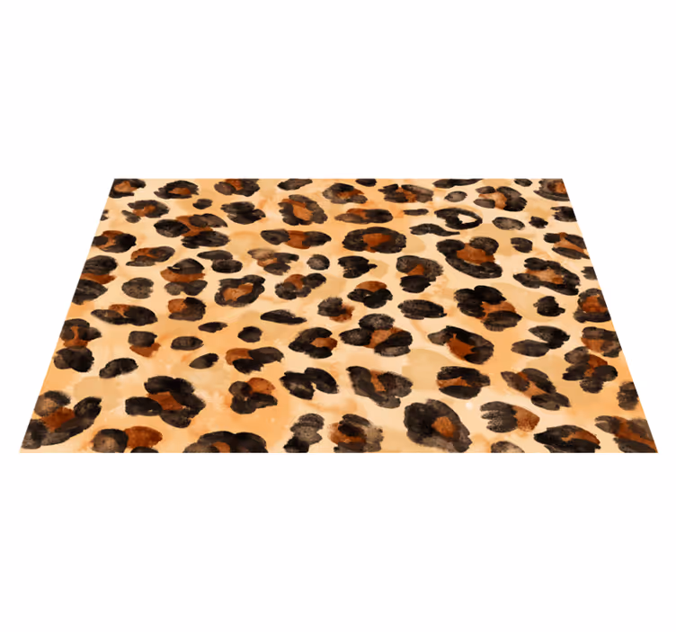 Luipaardvlekkenmotief vinyl vloerkleed dierenprint - TenStickers