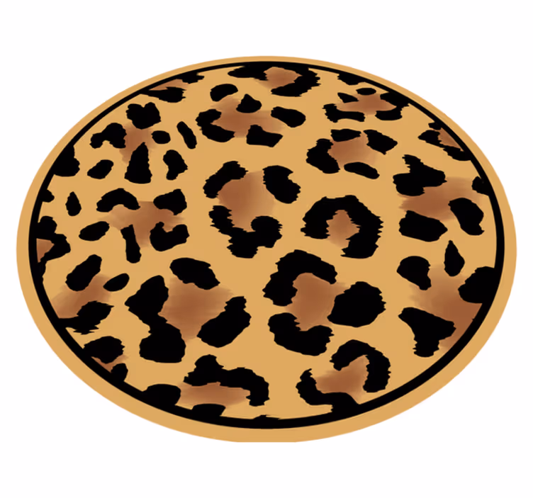 Wild luipaardpatroon vinyl vloerkleed dierenprint - TenStickers