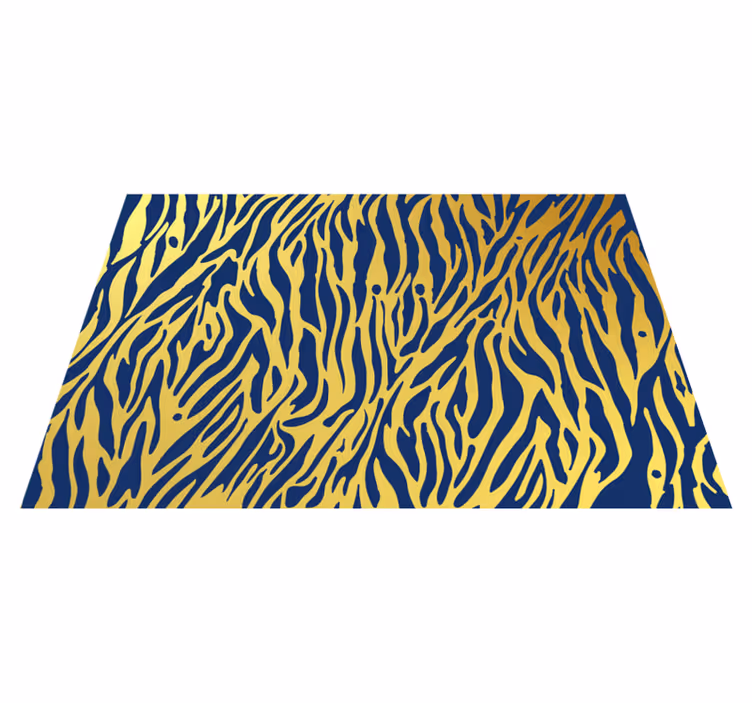 Zebrastreepconcept vinyl vloerkleed dierenprint - TenStickers