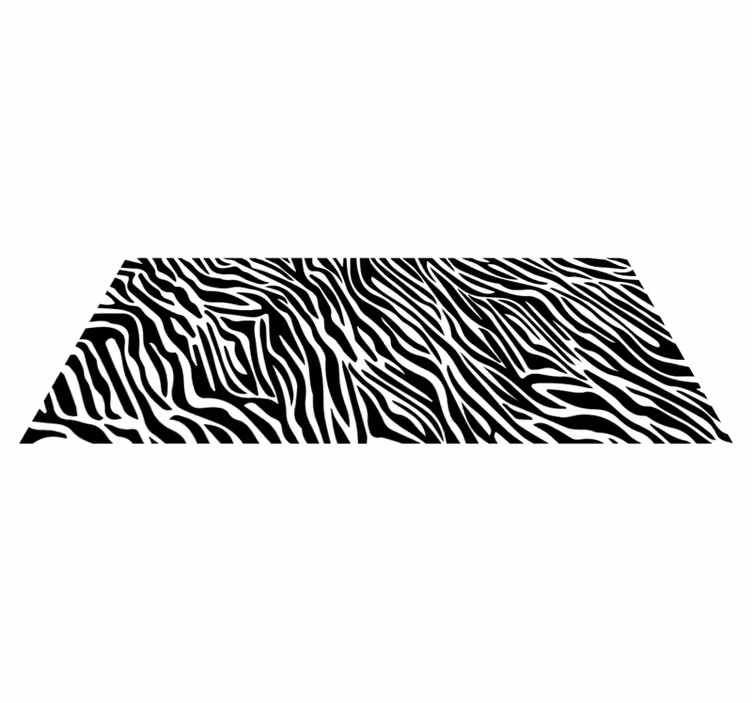 Zebrastreep stijl vinyl vloerkleed dierenprint - TenStickers