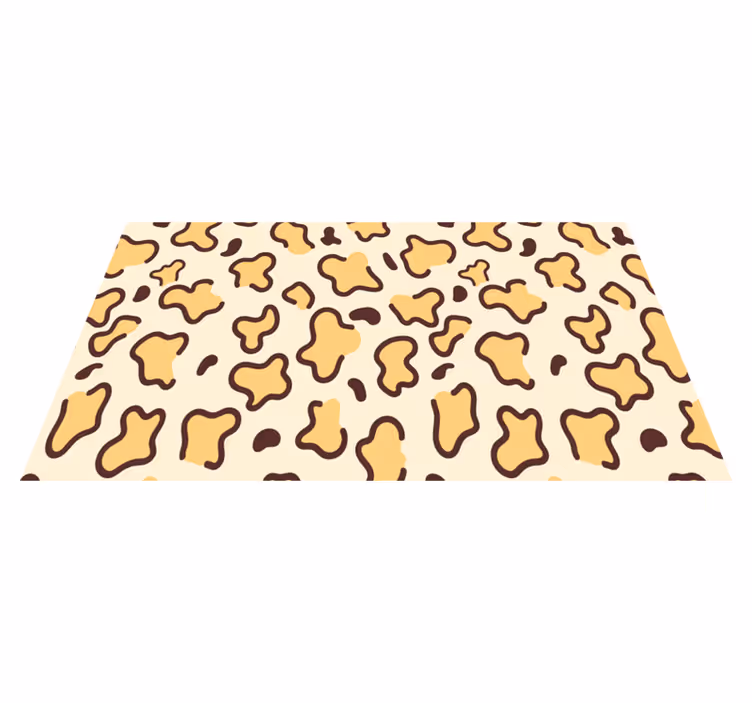 Grote luipaardvormen vinyl vloerkleed dierenprint - TenStickers