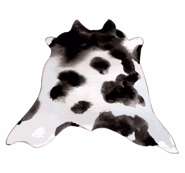 Vinyl vloerkleed dierenprint koeienhuid idee - TenStickers