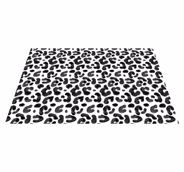 Esthetiek met luipaardpatroon vinyl vloerkleed dierenprint - TenStickers