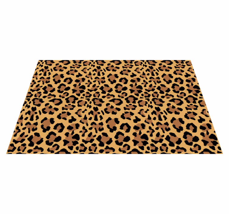 Luipaardpatroon vinyl vloerkleed dierenprint - TenStickers