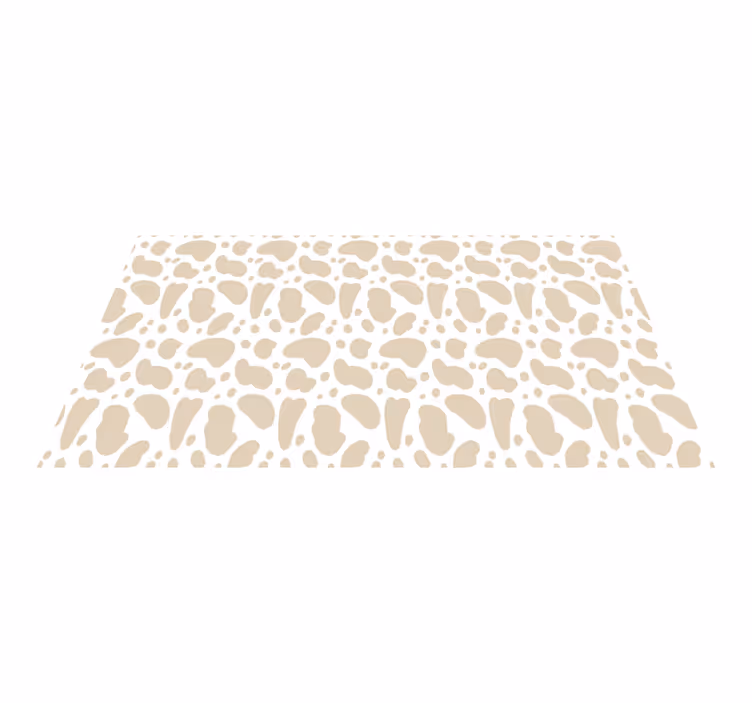 Beige giraffevlekken vinyl vloerkleed dierenprint - TenStickers