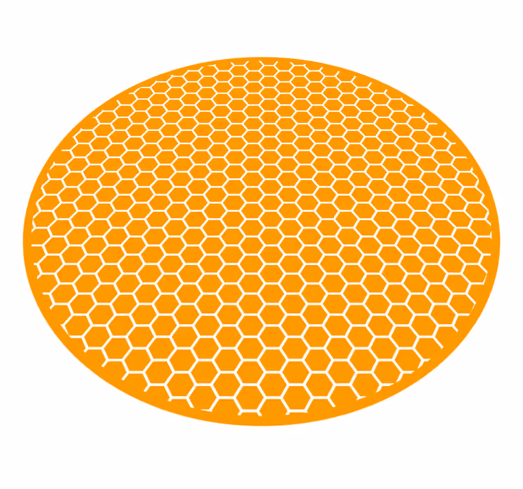 Honingraatmotief vinyl tapijt textuur - TenStickers