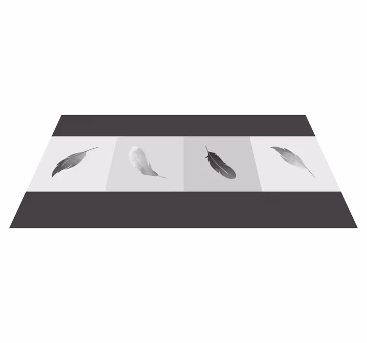 Veer minimalisme dieren vinyl tapijt - TenStickers