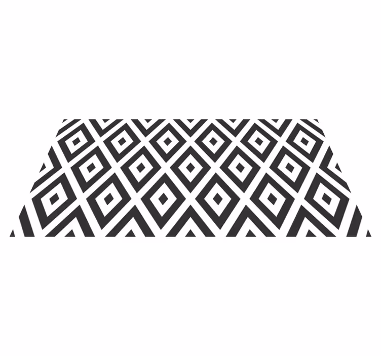 Diamant arrangement vinyl tapijt geometrisch - TenStickers
