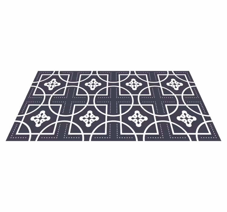 Vormspel vinyl tapijt geometrisch - TenStickers