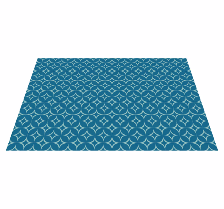 Cirkelvormig patroon mat vinyl tapijt geometrisch - TenStickers