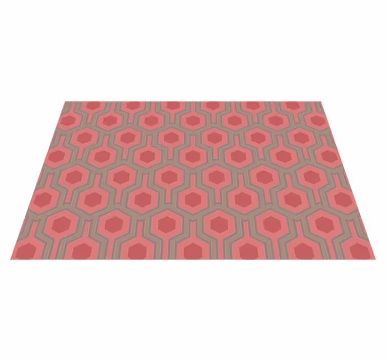 Honingraatconfiguratie vinyl tapijt geometrisch - TenStickers