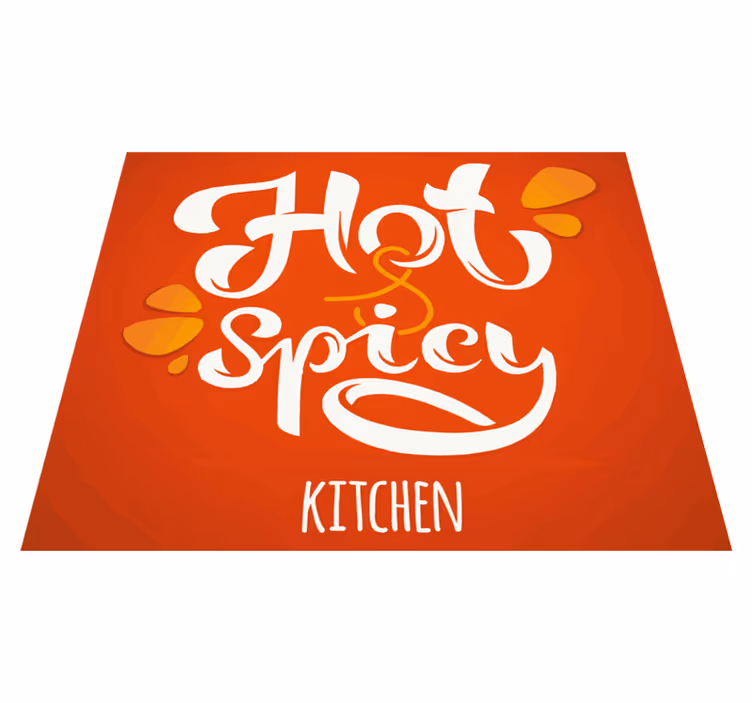 Hete pittige verklaring vinyl tapijt keuken - TenStickers