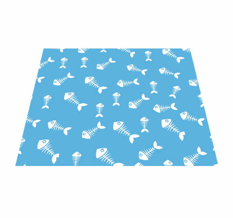 Weegskelet vinyl tapijt keuken - TenStickers