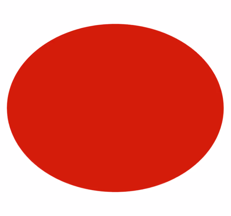 Solide rode cirkel vinyl tapijt rond - TenStickers