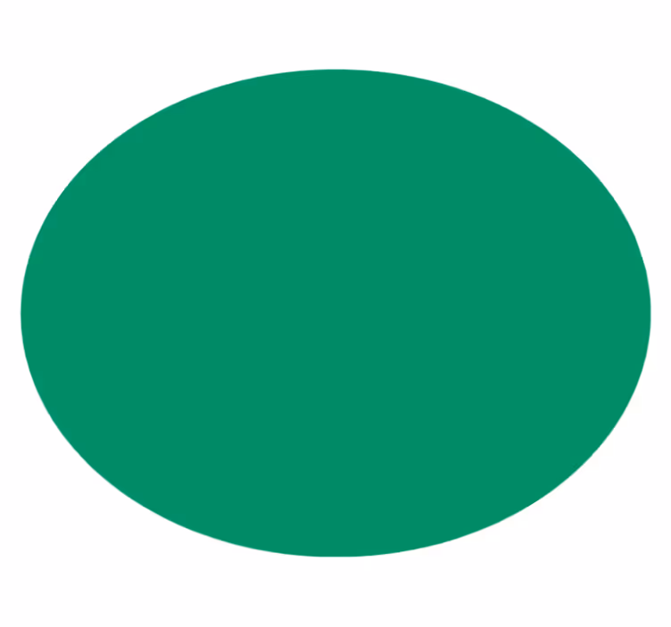 Levendig groen vinyl tapijt rond - TenStickers