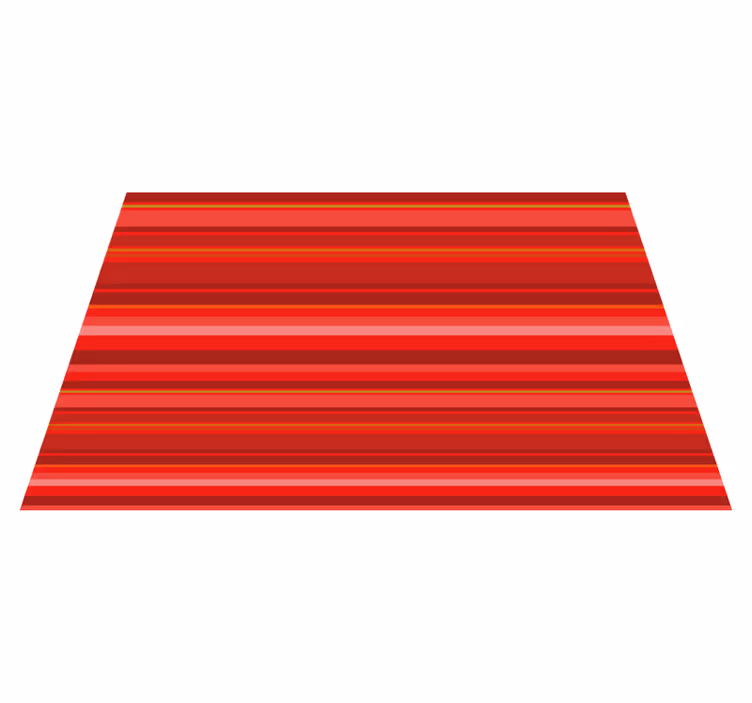 Levendig rood patroon vinyl tapijt strepen - TenStickers
