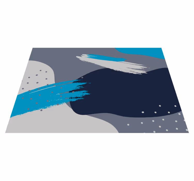 Abstract spetterpatroon vinyl tapijt modern - TenStickers