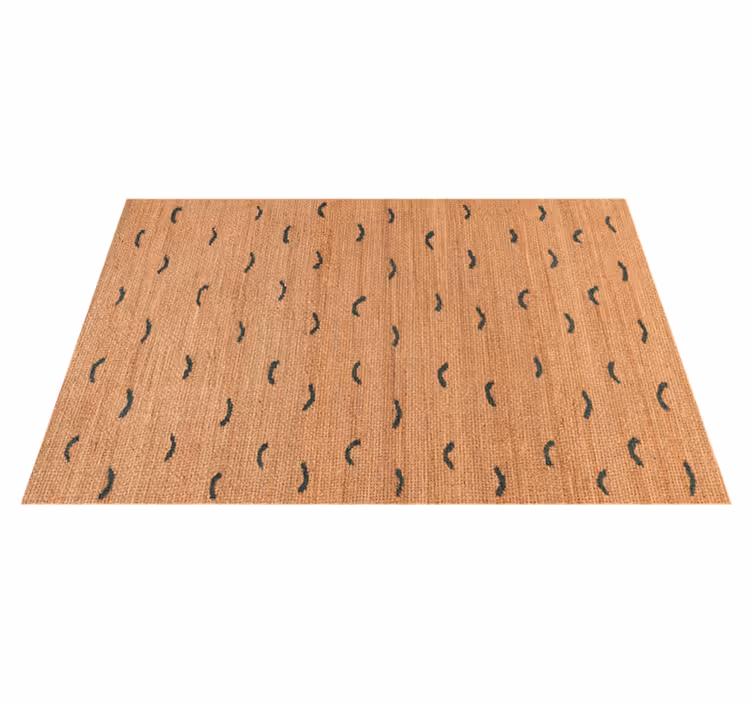 Jute beige imitatie vinyl vloerkleed dierenprint - TenStickers