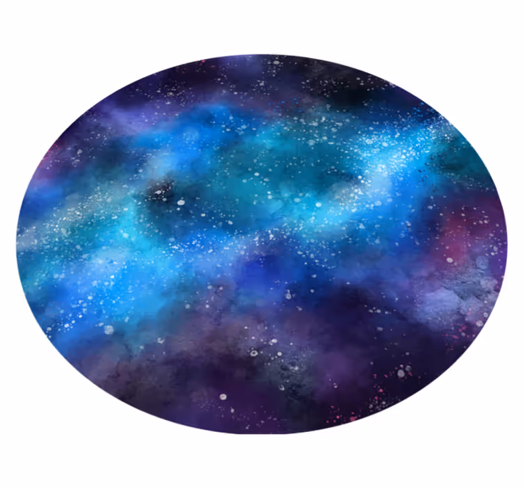 Vinyl tapijt sterren galaxie geïnspireerde oase - TenStickers