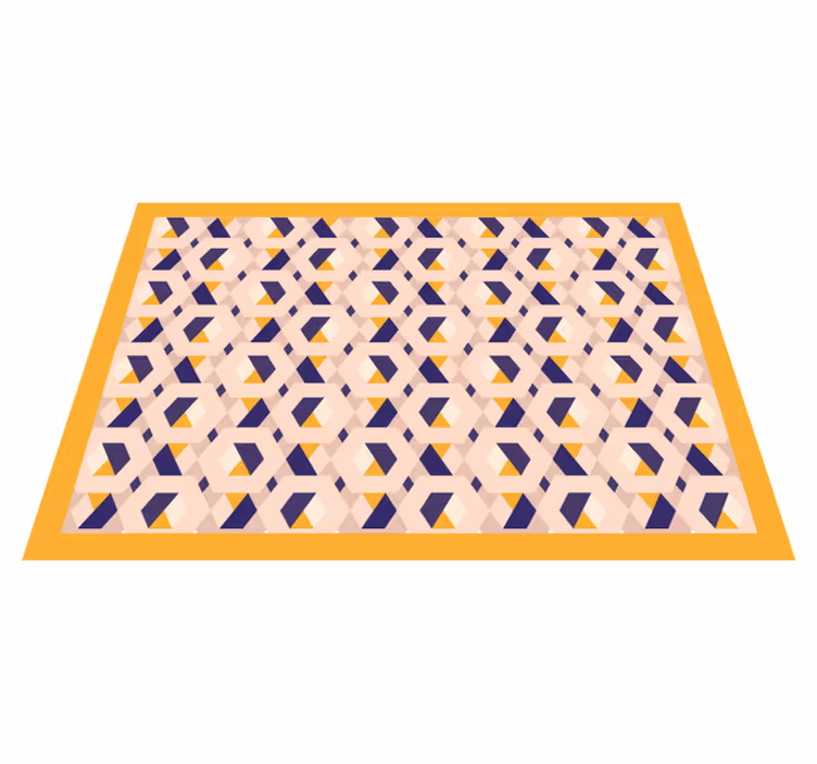 Vinyl tapijt keuken levendig geometrisch concept - TenStickers